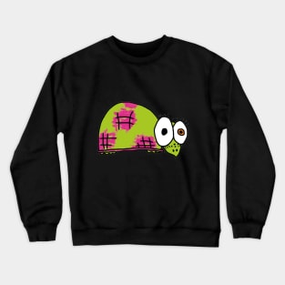 funny green turtle Crewneck Sweatshirt